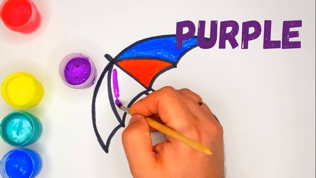 Coloring for children 2 UMBRELLA / drawing for children | PAINT TOYS TV ☆ смотреть онлайн