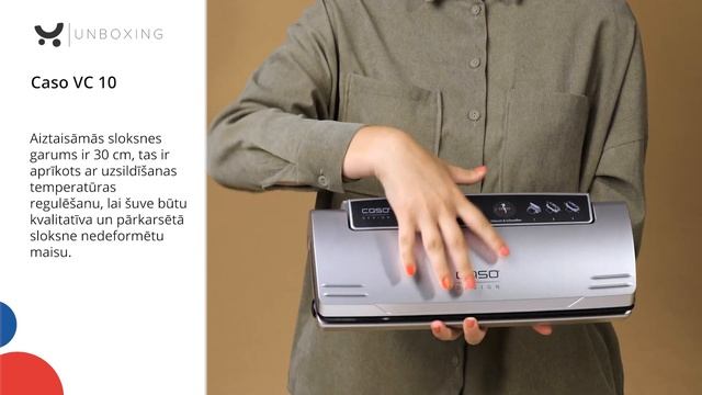 Vakuuma iepakotājs Caso VC 10 Unboxing 220.lv смотреть онлайн