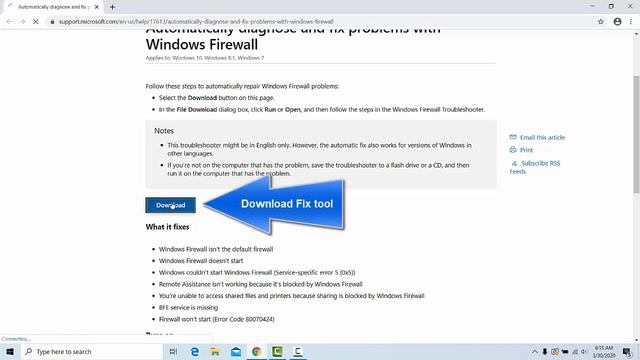 Windows Firewall won’t turn on Windows 10? How To Fix Firewall смотреть онлайн