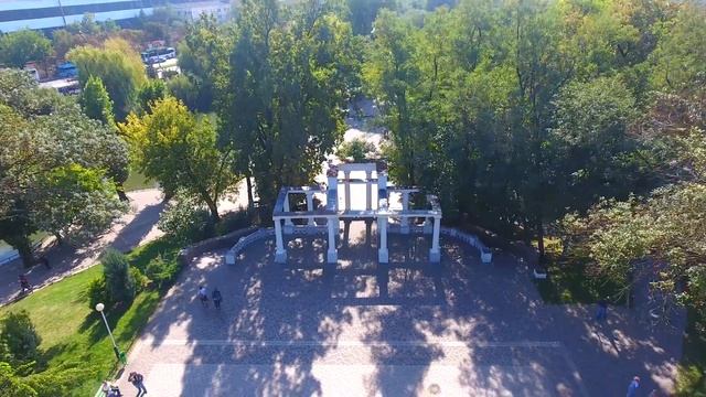 Городской сад Краснодар Аэросъемка парк им Горького центр города, история #АЭРОЮГ #MW_I смотреть онлайн