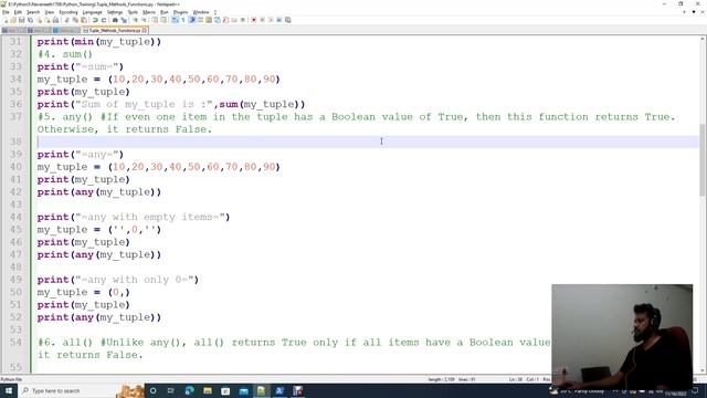 Python Tutorials in Tamil | Tuple Methods and Functions | Episode9 смотреть онлайн