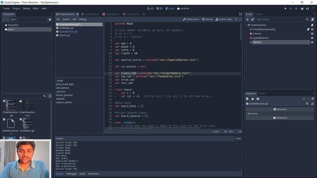 Making the Chain Reaction Game with Godot Engine - Part 4 [Placing the Atoms] смотреть онлайн