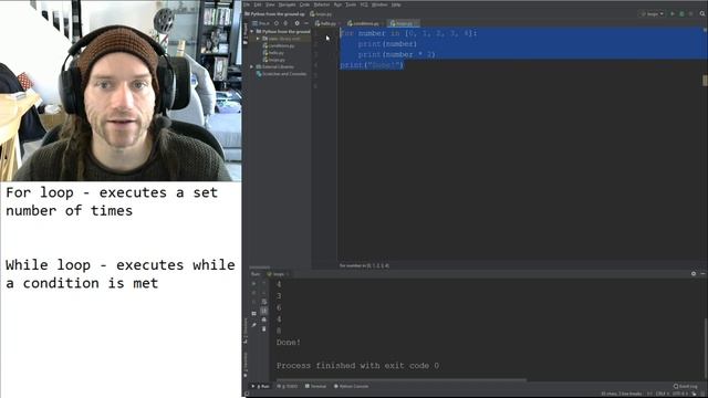 4a. For Loops - Python from the ground up смотреть онлайн