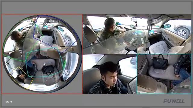 IP камера Panoramic Z859 пример видео в такси