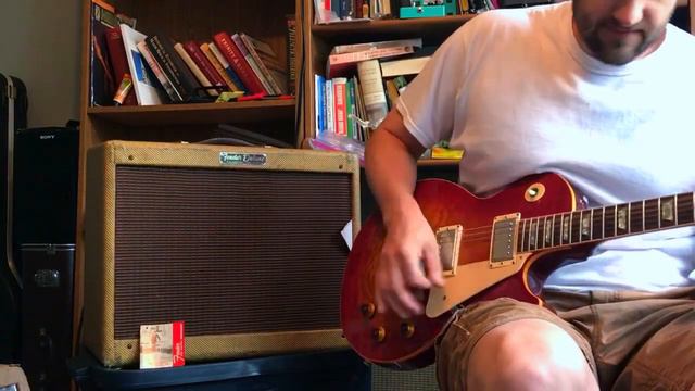 Gibson 1959 prehistoric reissue standard 83 through 1959 five E3 fender tweed deluxe смотреть онлайн