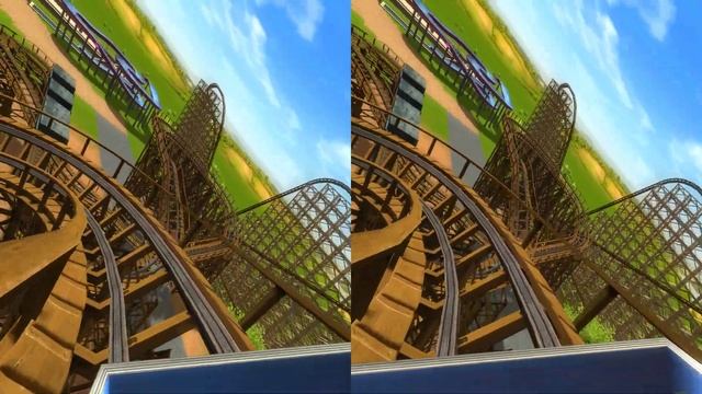 VR Box roller coaster 3D side by side video 4K смотреть онлайн