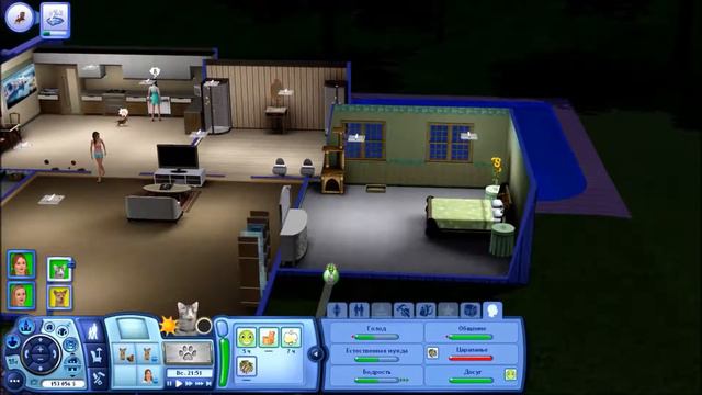 Давай играть в симс 3 #1 Моемся губкой?! смотреть онлайн