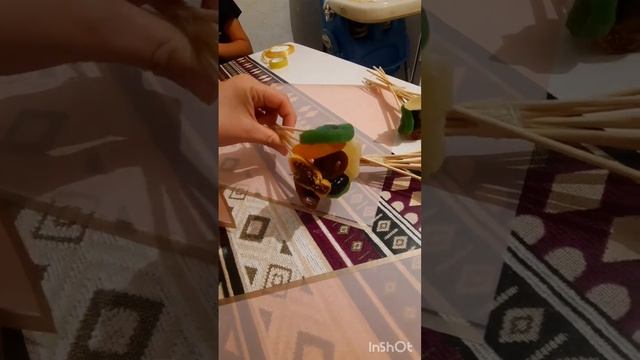 Мини букет из сухофруктов ?.Сухофруктыдан жасалған букет бонбоньерки