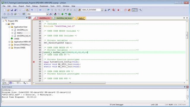 STM32CubeMX basics: 11.2 STM32Cube HAL labs SPI - Lab SPI IT смотреть онлайн