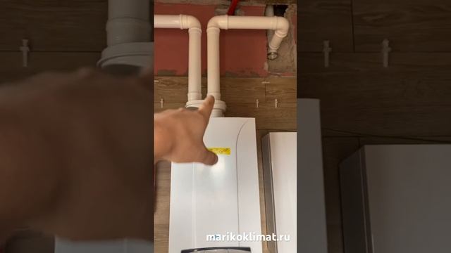 Подключение раздельного дымохода 80/80 к газовому котлу. смотреть онлайн