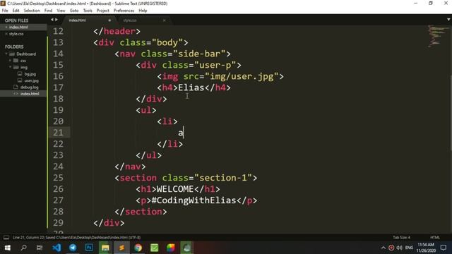 Sidebar Menu Dashboard Template UI Side Navigation Bar Only Using CSS and HTML смотреть онлайн