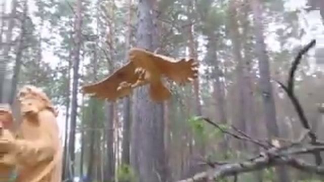 018 Парк деревянные скульптуры России Park wooden sculpture carving резьба по дереву бензопилой арт смотреть онлайн