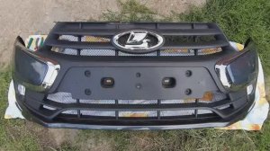 Установка защитной сетки в передний бампер LADA GRANTA FL. Недорого и красиво. Делаю сам!