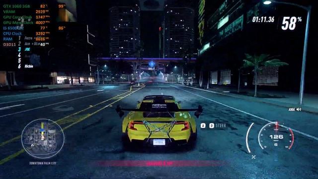 Need for Speed Heat Medium [GTX 1060 3GB] HD смотреть онлайн