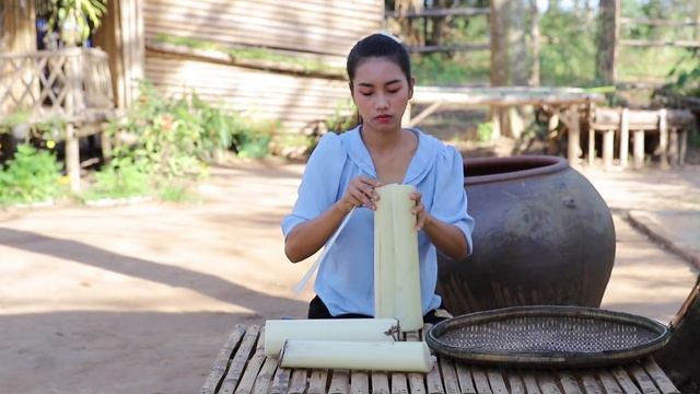 Pick Bilimbi fruit in my homeland and cooking soup with fish - Healthy food смотреть онлайн