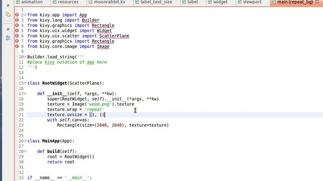 Repeating background in Kivy смотреть онлайн