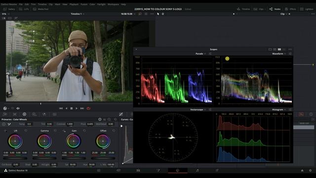 FASTEST Way To Color Grade Sony S-Log3 | Color Space Transform | Davinci Resolve 18 Tutorial смотреть онлайн