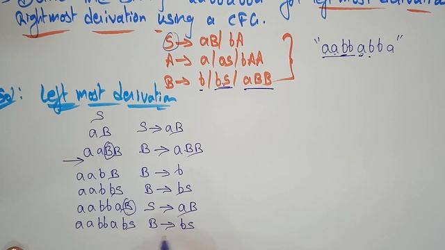 leftmost and rightmost derivations | Example-3 | TOC | Lec-55 | Bhanu Priya смотреть онлайн