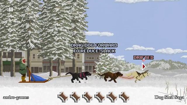 Dog Sled Saga (by Trichotomy Games) - rpg game for android - gameplay. смотреть онлайн