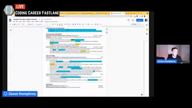 LIVE Resume Review With The Keyword Highlight Technique ? смотреть онлайн