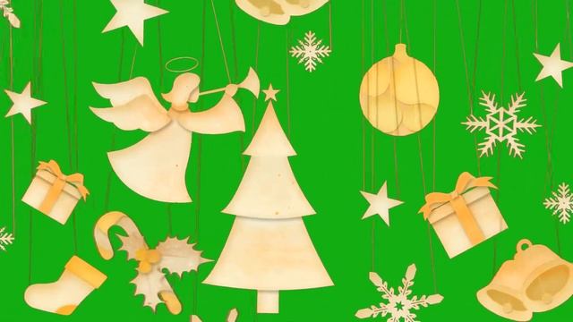 Футаж на хромокее - Рождественский Ангел смотреть онлайн