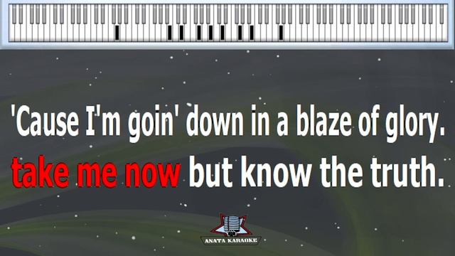 Blaze Of Glory (KARAOKE PIANO) | Jon Bon Jovi