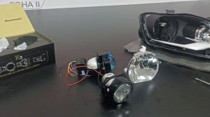 Установка светодиодных линз фольцваген поло