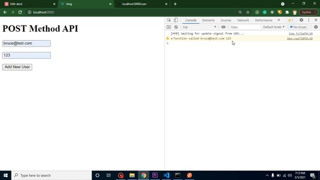 Vue JS 3 tutorial #44 Send Data in Post Method API смотреть онлайн