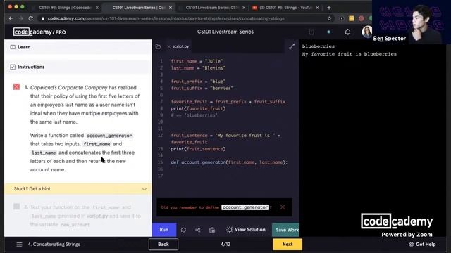 CS101 #6: Strings смотреть онлайн