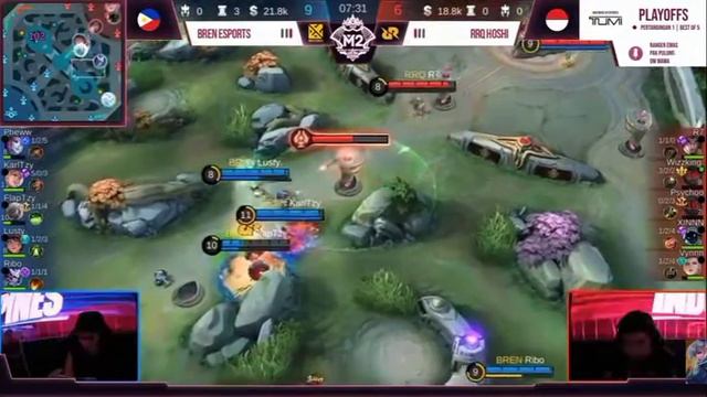 Final M2 Lower Bracket Mobile Legends | RRQ VS BREN Match 3 смотреть онлайн