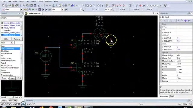 CMOS Inverter Design Using Tanner V16