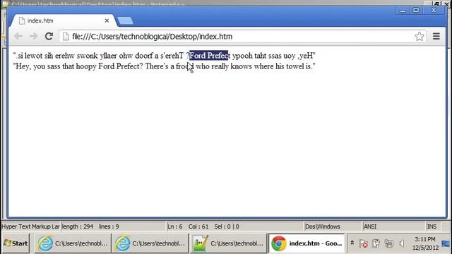 Learn HTML code: bi-directional text смотреть онлайн