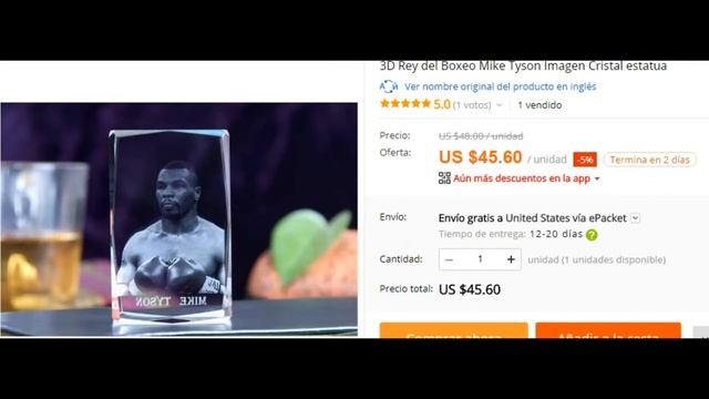 AliExpress TOP ART Mike Tyson 3D Boxing АЛИЭКСПРЕСС Майк Тайсон Бокс декорация смотреть онлайн