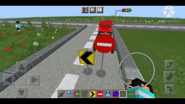 МОД НА ДОРОЖНЫЕ ЗНАКИ В МАЙНКРАФТ ПЕ! смотреть онлайн