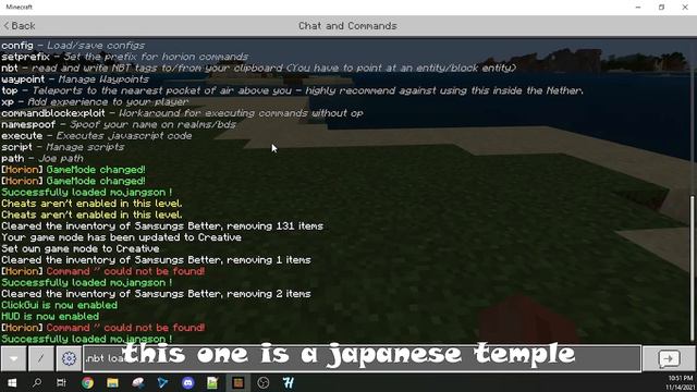 How To Download Horion And Use .nbt Load On 1.18.31