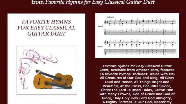 "At the Cross (Alas, and Did My Savior Bleed)" for easy classical guitar duet смотреть онлайн