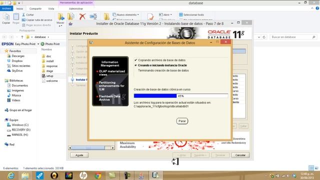 INSTALACION DE ORACLE DATA BASE 11G R2 - RAMIREZ MONROY MANUEL GRUPO: 7CV3 ESIME UNIDAD CULHUACAN смотреть онлайн