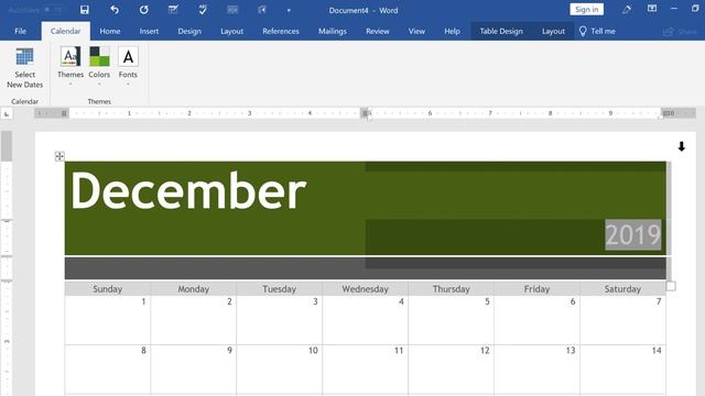 Creating a Calendar in Microsoft Word смотреть онлайн