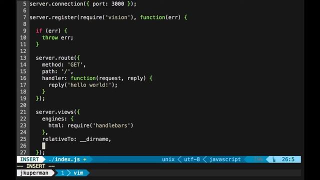 Hapi.js Part 4 - Introduction to views смотреть онлайн