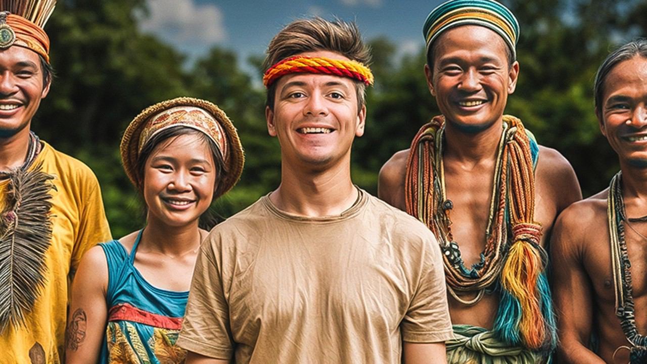 24 часа живу в племени филиппинцев! ВПЕРВЫЕ ночую БЕЗ НАЙВИ. смотреть онлайн