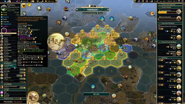 Tok plays Civilization 5: Brave New World - Vox Populi Modpack - Russia ep. 10 смотреть онлайн