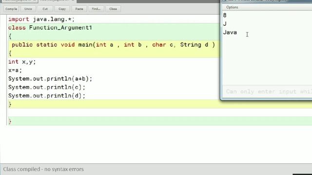 Input in Java by Function Argument : Enter the data by Function Argument in BLUEJ смотреть онлайн