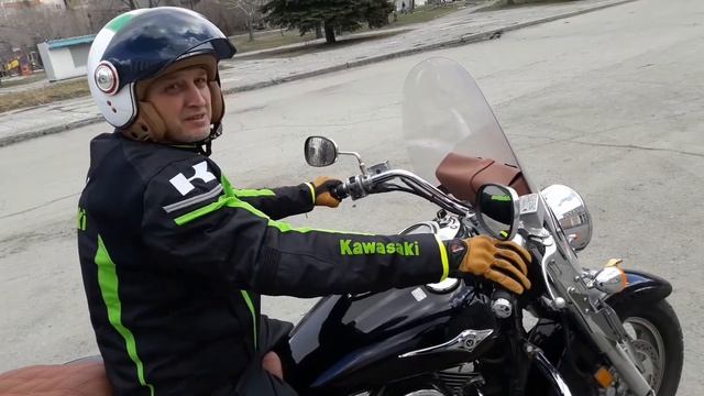 Катаюсь на KAWASAKI VULKAN 1600. 19.04.2020г. смотреть онлайн