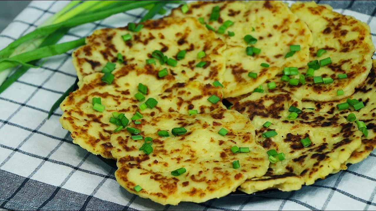 Картофельные лепешки на сковороде. Всего 4 ингредиента смотреть онлайн