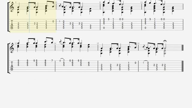 Chopin - Funeral March easy arrangement for guitar tabbs смотреть онлайн