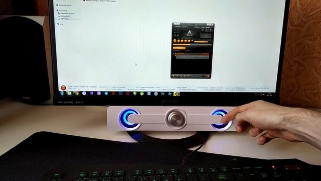 Мини Саундбар SADA V111 для PC и Проектора, с Проводным и Беспроводным Подключением. смотреть онлайн