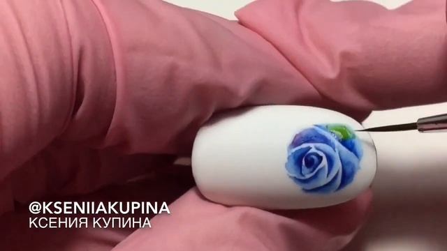 Акварельный дизайн ногтей. Радужные розы | Watercolor nail art Rose. смотреть онлайн