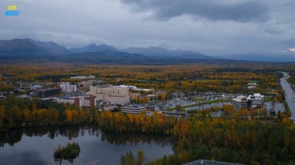 Аляска.Alaska In 4k Ultra HD Video Relaxing Music