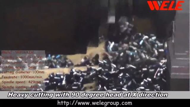 Портальный фрезерный центр WELE SB смотреть онлайн