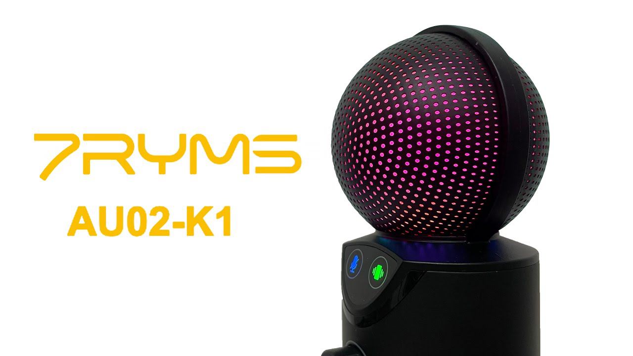 КИТАЙСКИЙ МИКРОФОН 7RYMS AU02-K1 с RGB ПОДСВЕТКОЙ - ТОП ЗА СВОИ ДЕНЬГИ? смотреть онлайн